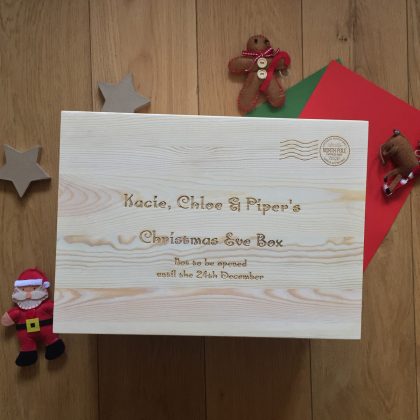 Personalised wooden christmas eve box crate new larger size Wooden Christmas Eve Box | Product categories | Christmas Eve Box